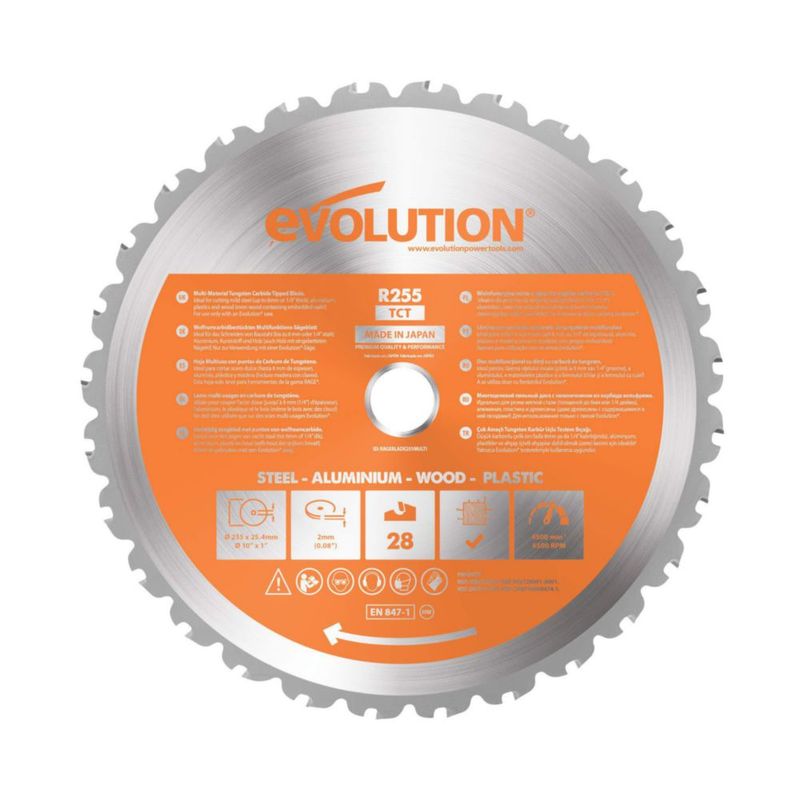 Sierra Circular Evolution R255 Multiusos 255 cm 28T