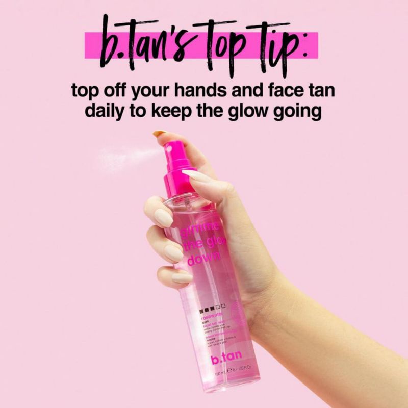 Autobronceador B.TAN 190 ml Nebulizador Vegano con Agua de Rosas