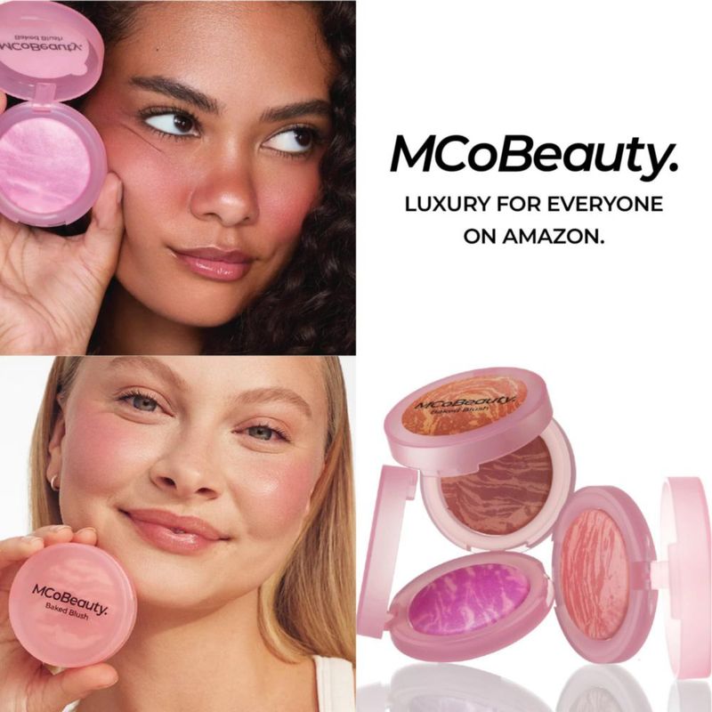 Rubor MCoBeauty Baked Rosa Frío 2 en 1