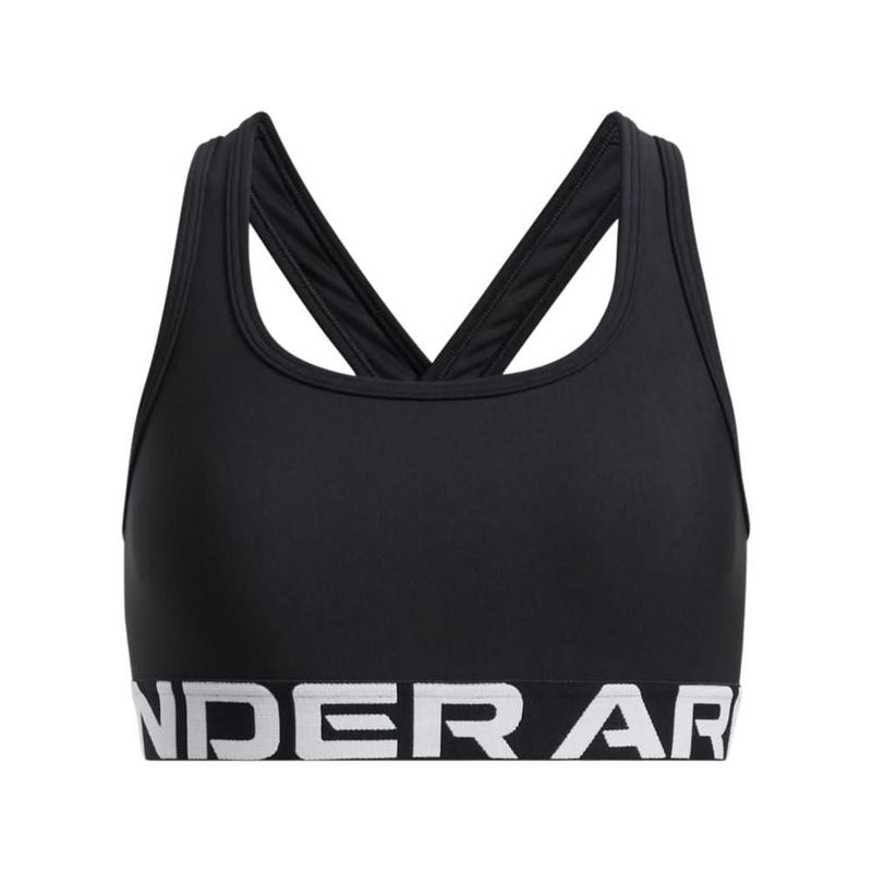 Sujetador deportivo Under Armour mediano negro/blanco