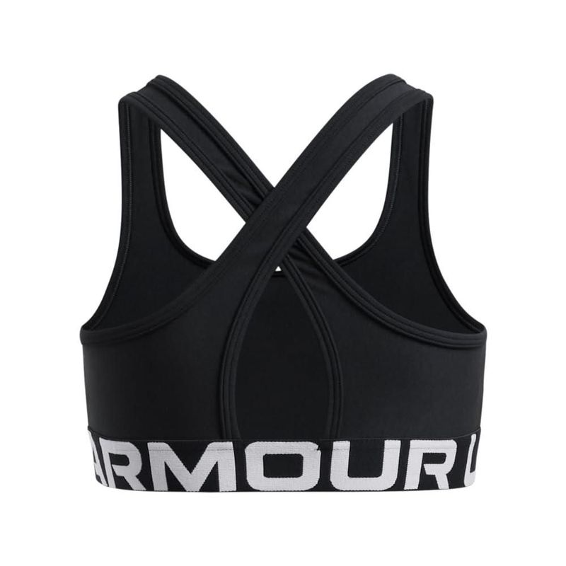 Sujetador deportivo Under Armour mediano negro/blanco