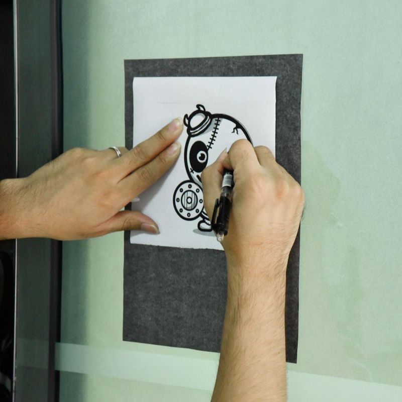 Papel de Transferencia Hotop 216 x 279 cm 100 Hojas Negro