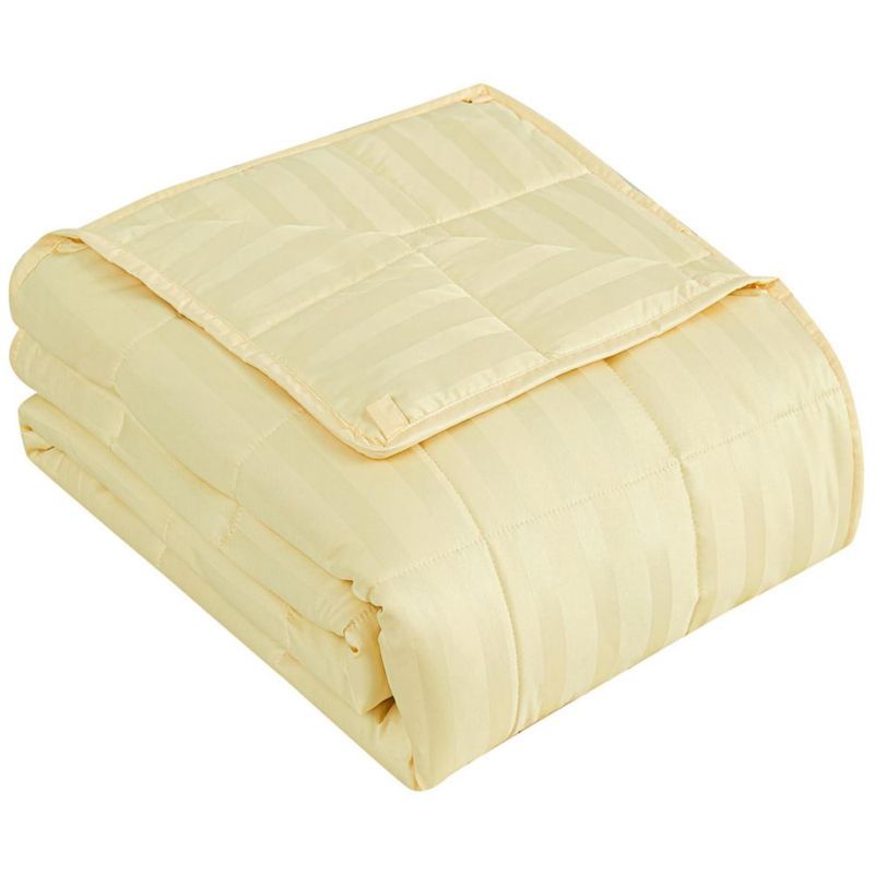 Manta yescool 9 kg 152 x 203 cm Rayas Mostaza