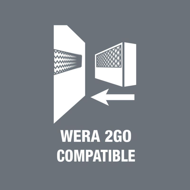 Llave Wera 8100 SC 6 Zyklop Métrica 25 Piezas 1/2"
