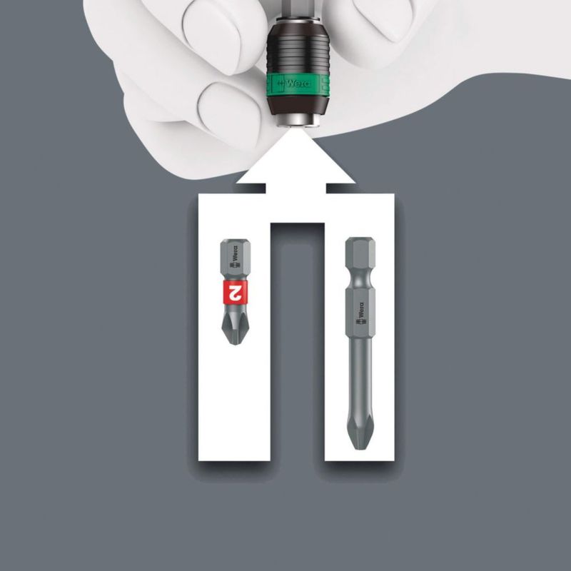 Destornillador Wera 146 mm 1/4\" Rapidaptor Turbo