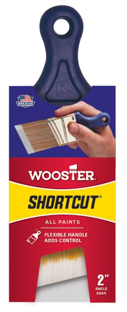 Pincel Wooster Q3211-2 de Paintbrush hoja angular en forma de atajo 5 cm