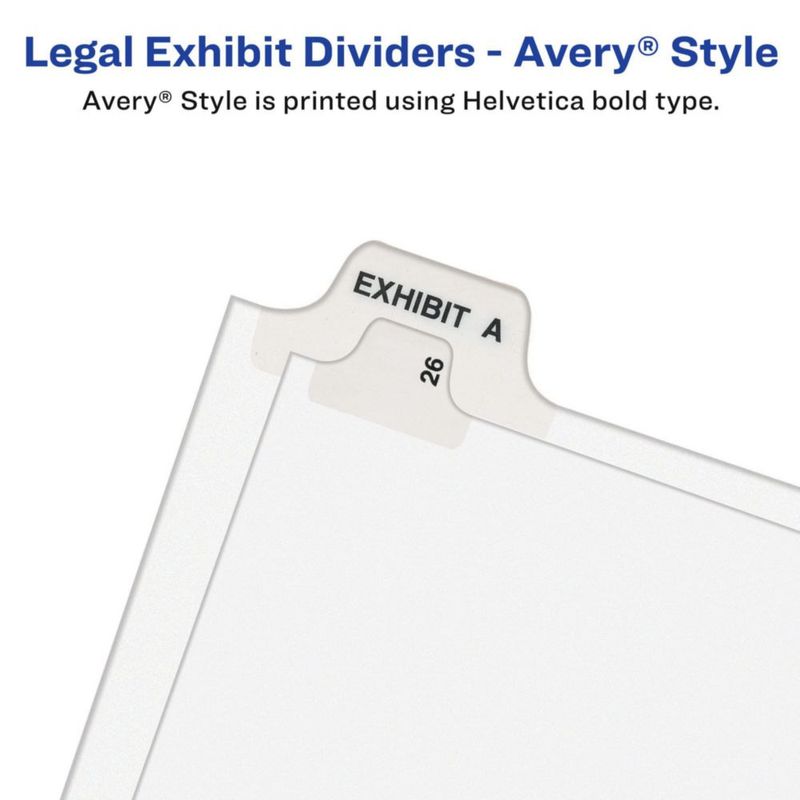 Binder Divider Avery Premium recopiló el anexo legal 1-25