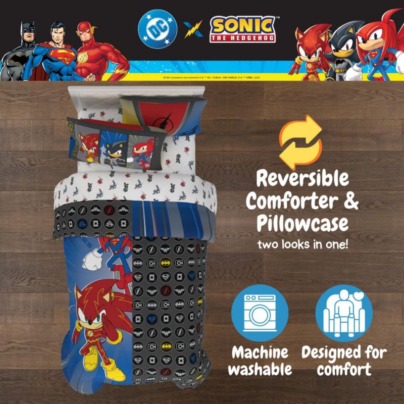 Juego de Cama Franco Twin Sonic DC de 4 Piezas Reversible