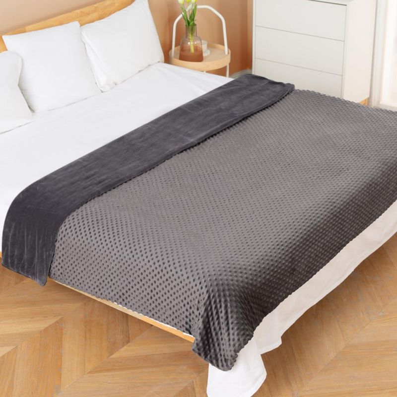 Manta yescool 68 kg 152 x 203 cm Gris Carbón