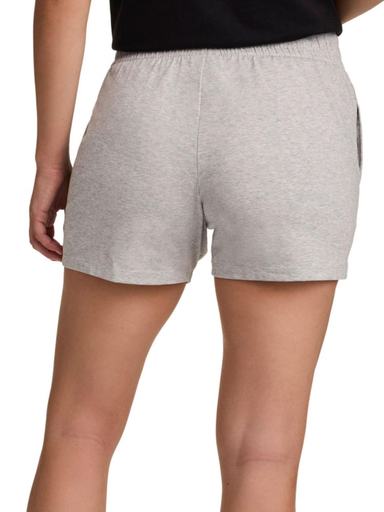 Shorts Champion 10 cm Oxford Gray Heather con logo C talla L