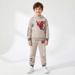 Conjunto Marvel de 2 piezas: sudadera con capucha y pantalón Spider‑Man para niños