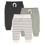 PANTALONES Gerber para bebés varón - Pack de 3 joggers (0‑3 meses)