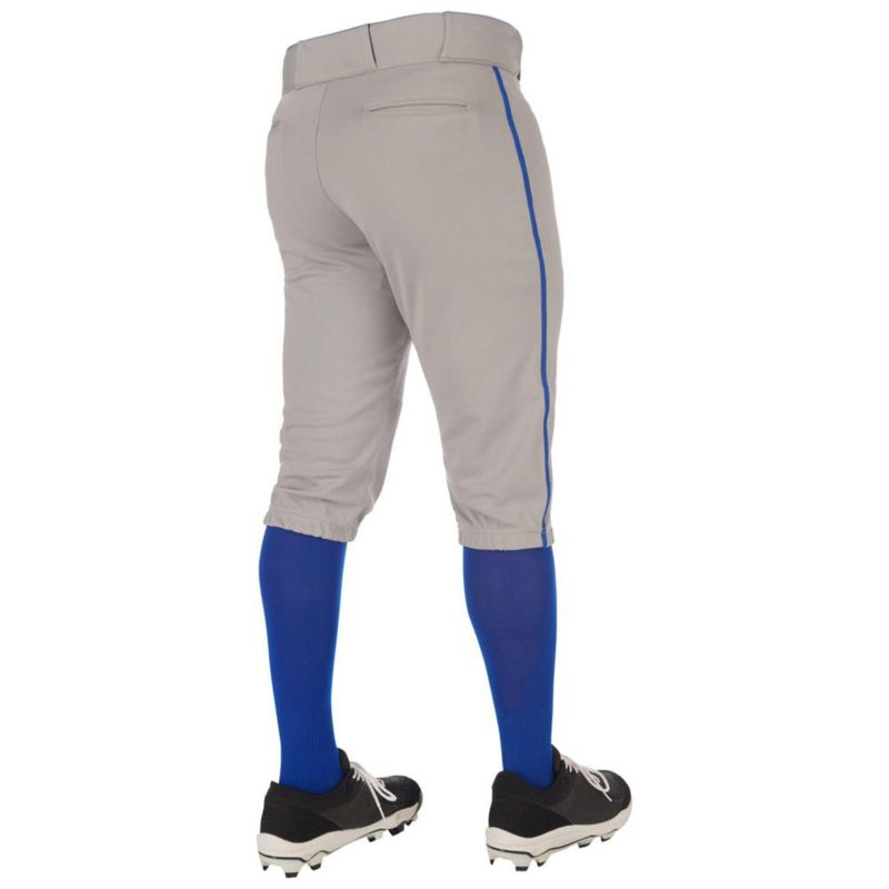 Pantalones de béisbol CHAMPRO Juvenil Talla Pequeña Gris/Azul Royal