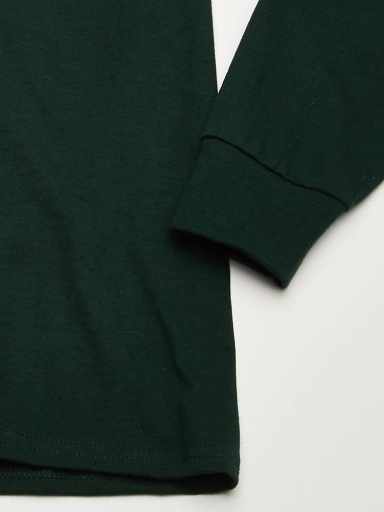 Camiseta Hanes Beefy de manga larga color Bosque profundo talla Grande