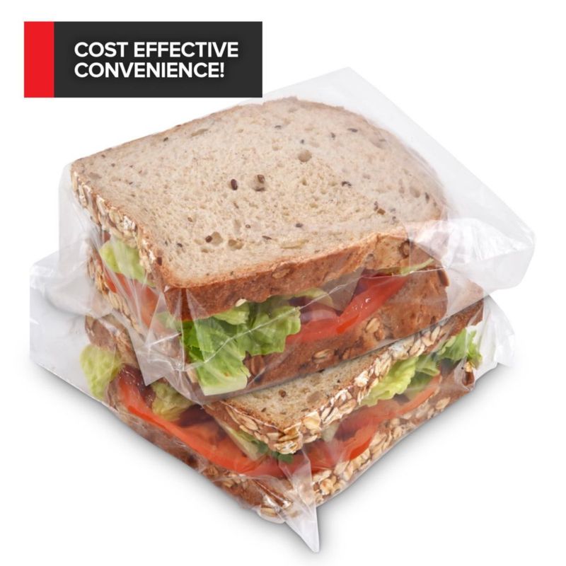 Bolsas para sándwiches Stock Your Home 400 unidades con cierre plegable