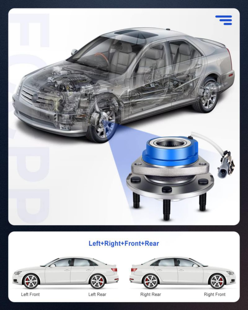 Cubo de rueda delantero ECCPP 2 (1997-2005) para Buick y Pontiac