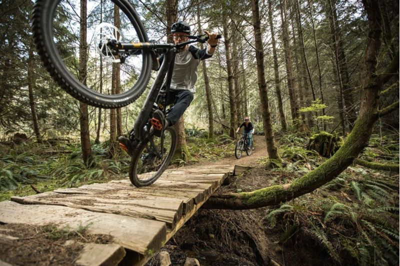 Pedales de bicicleta LOOK Trail Fusion MTB verde lima