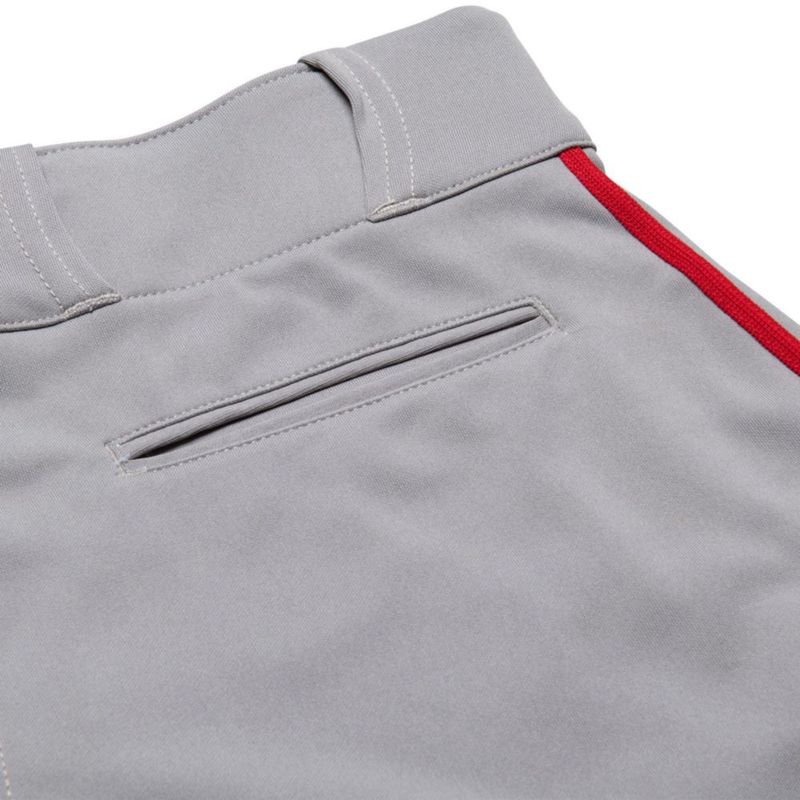 Pantalones de béisbol CHAMPRO Juvenil talla extra pequeña gris/escarlata