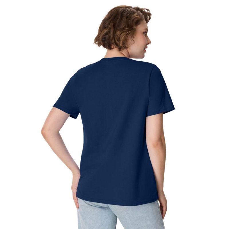 Camiseta Hanes Navy para mujer talla L EE. UU. manga corta