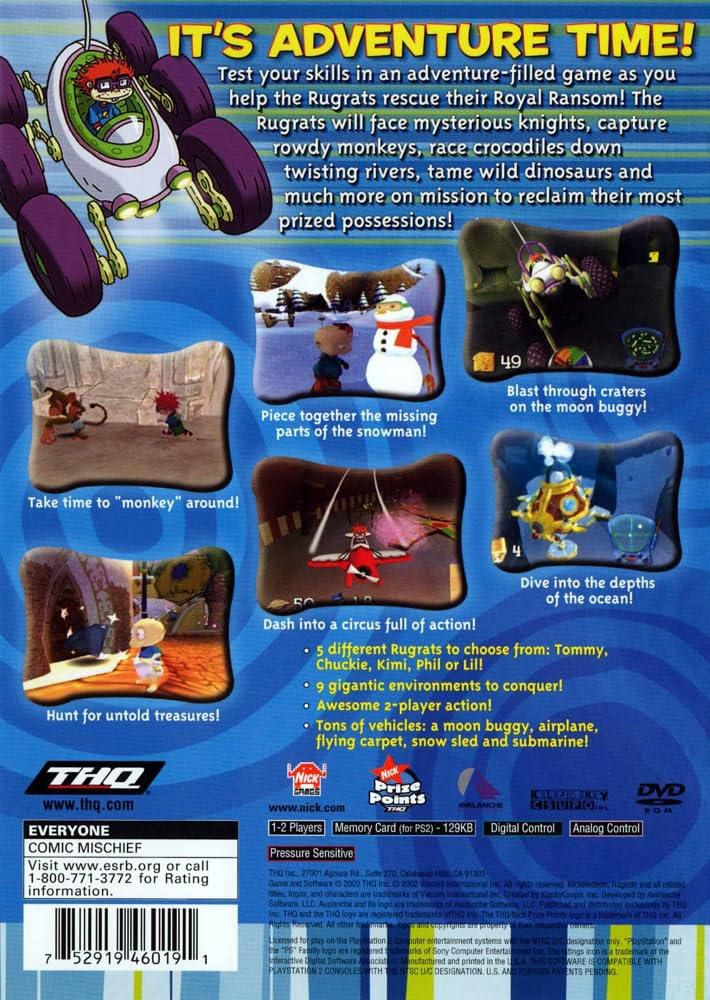 Videojuego THQ Rugrats: Royal Ransom Reacondicionado para PS/PS2