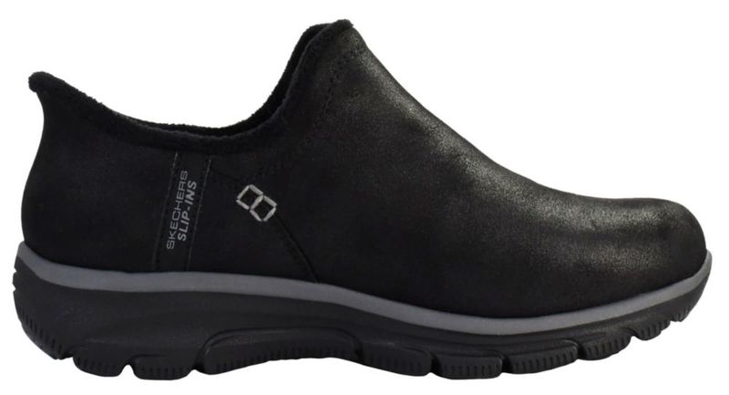 Bota para mujer Skechers Easy Going-Modern Hour negra talla 11 ancha