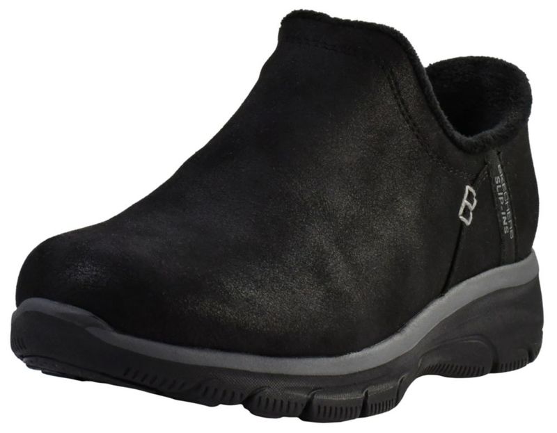 Bota para mujer Skechers Easy Going-Modern Hour negra talla 11 ancha