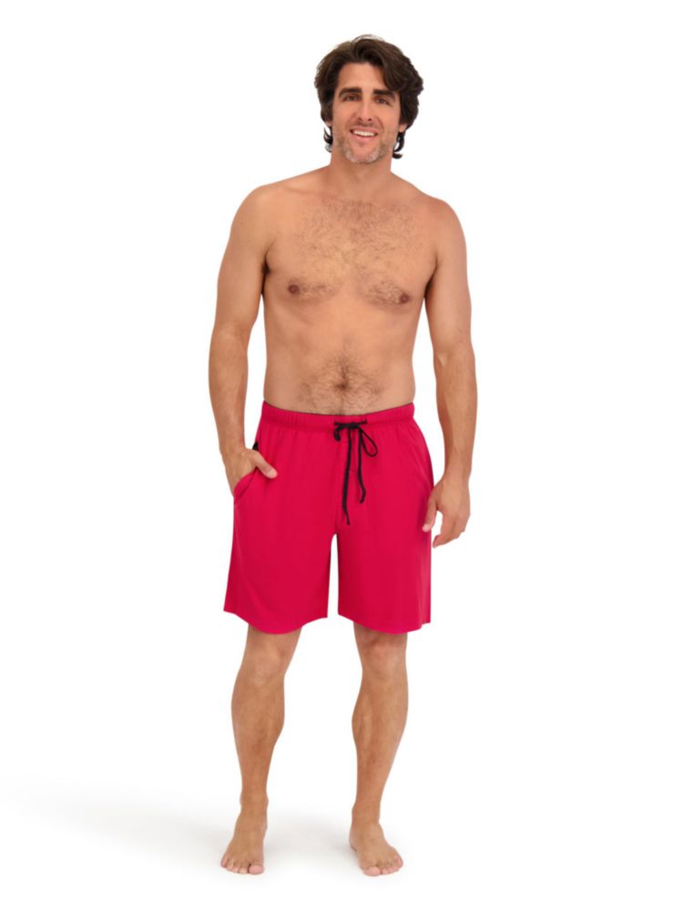 Shorts Hanes 19 cm 2 piezas de algodón rojo bicicleta/negro