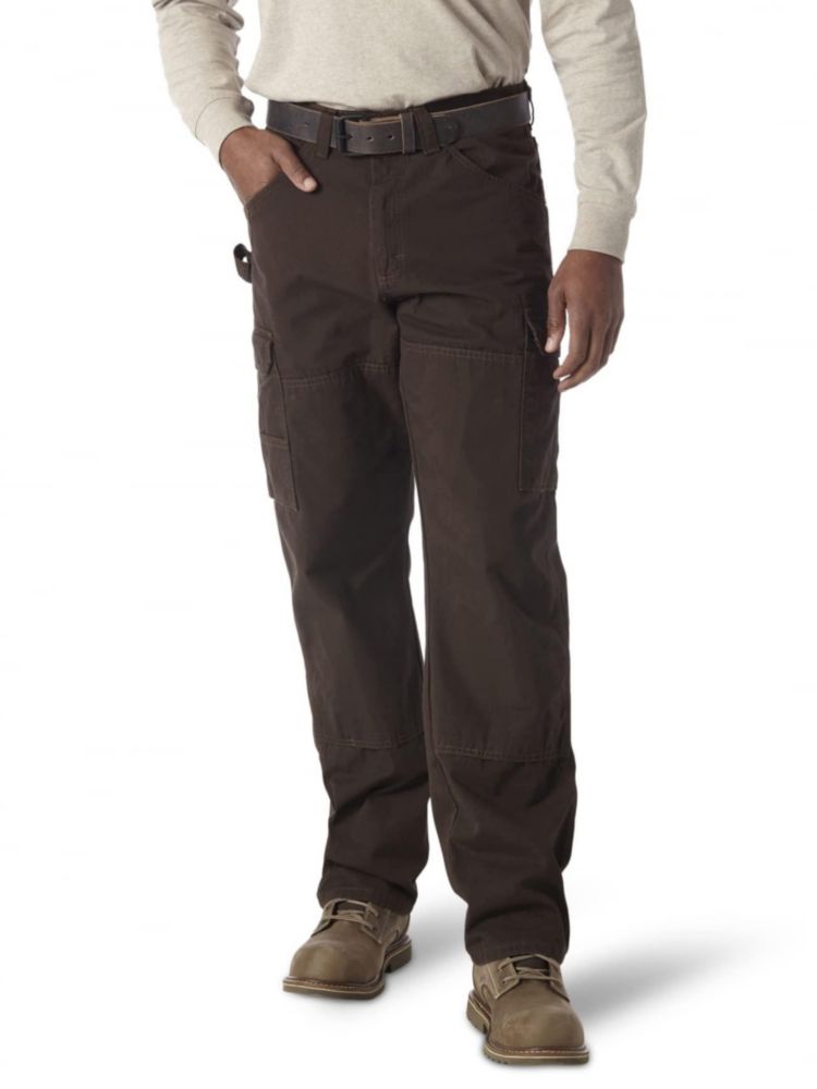 Pantalones de trabajo Wrangler Ranger 34W x 32L color marrón oscuro