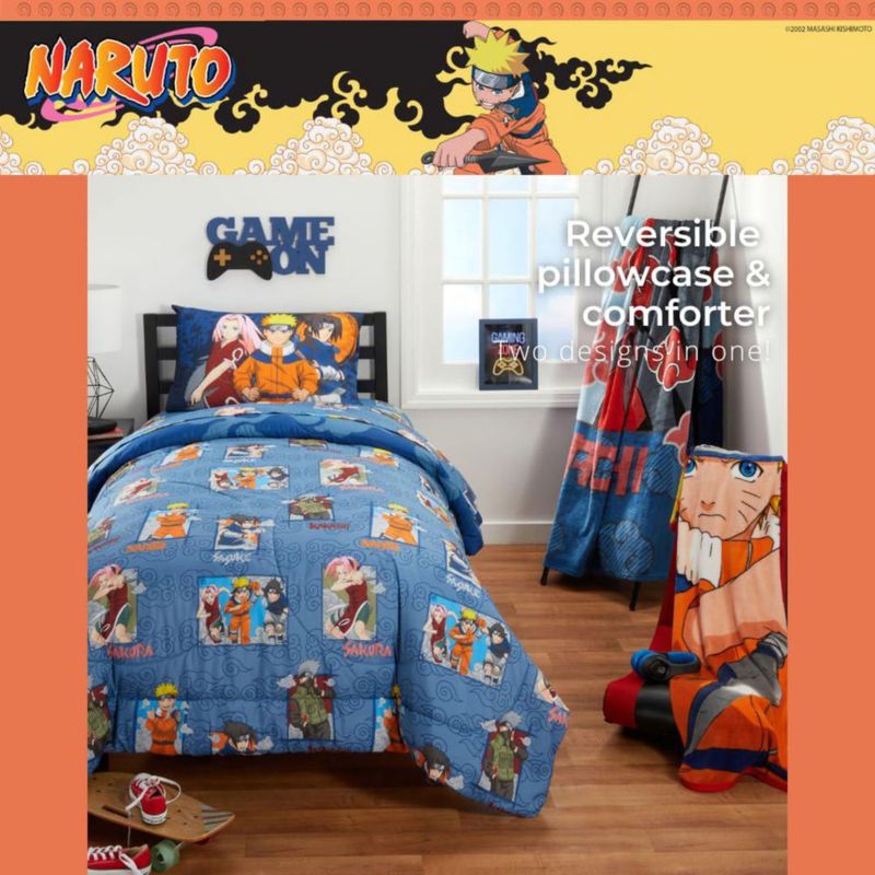 Juego de cama Franco Twin/Full 183x218 cm Naruto Anime