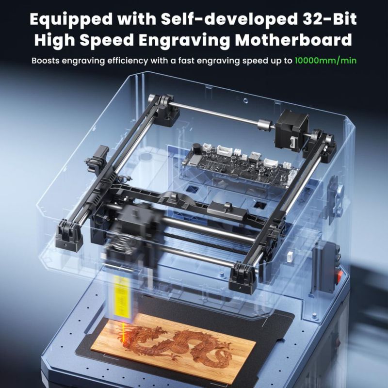 Grabador láser SCULPFUN iCube Ultra Dual 12W+1.2W