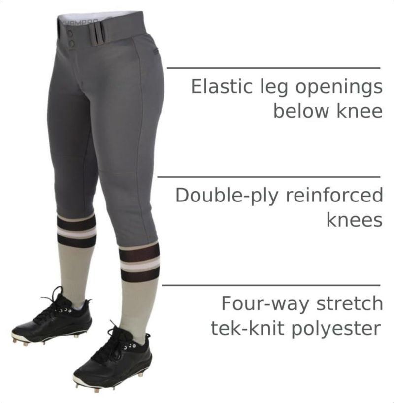 Pantalones de Softball CHAMPRO Mediano Grafito