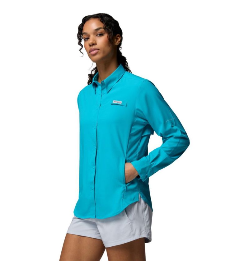 Camisa de pesca Columbia PFG Tamiami II de manga larga para mujer