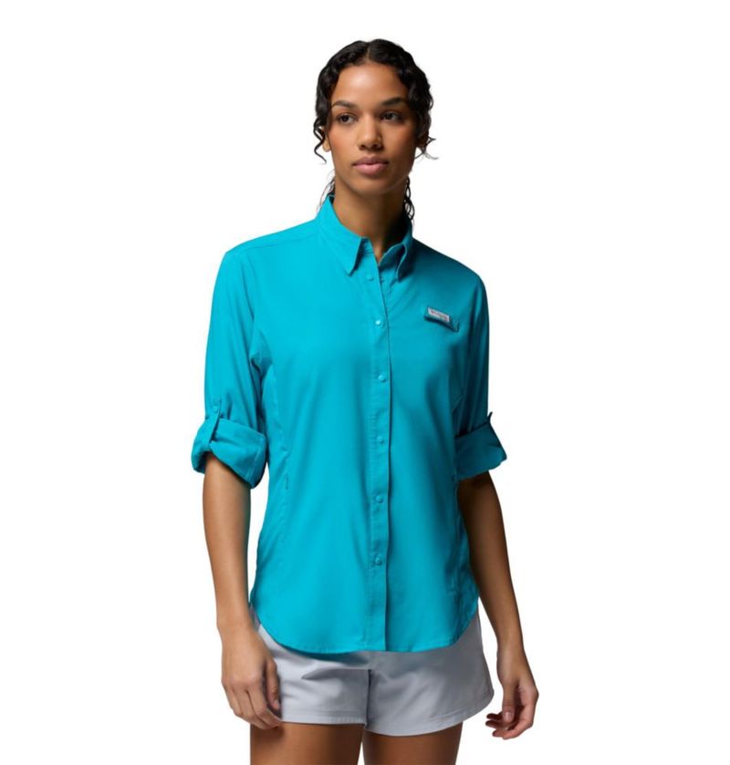 Camisa de pesca Columbia PFG Tamiami II de manga larga para mujer