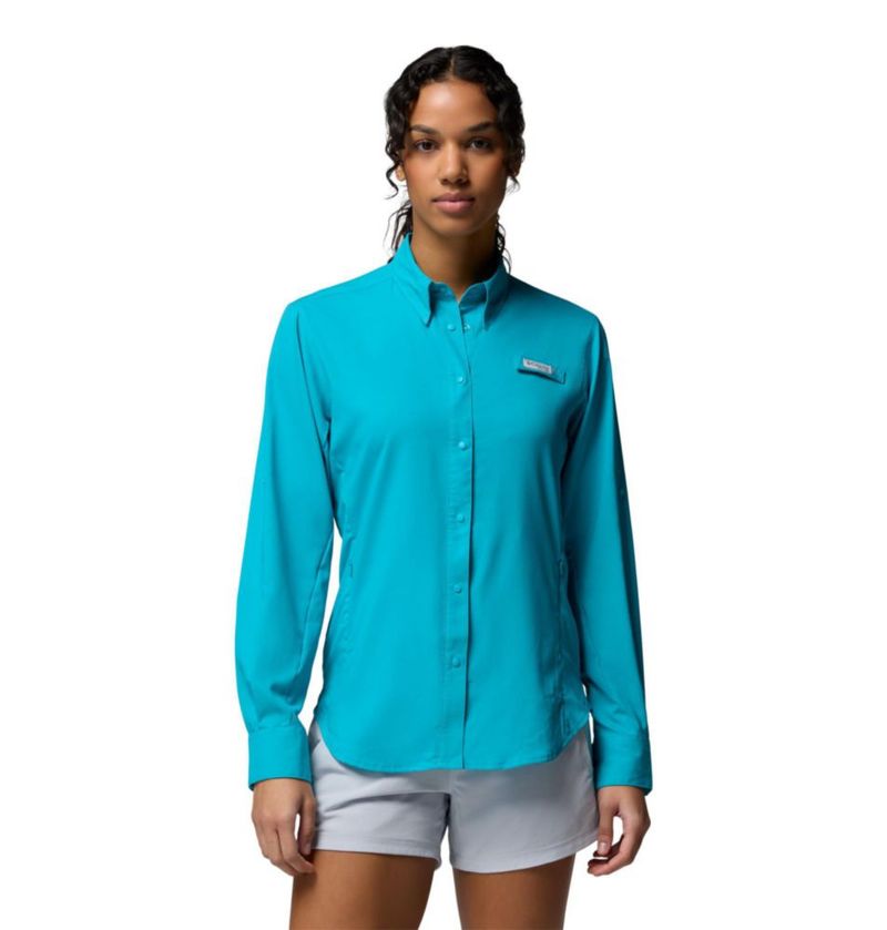 Camisa de pesca Columbia PFG Tamiami II de manga larga para mujer