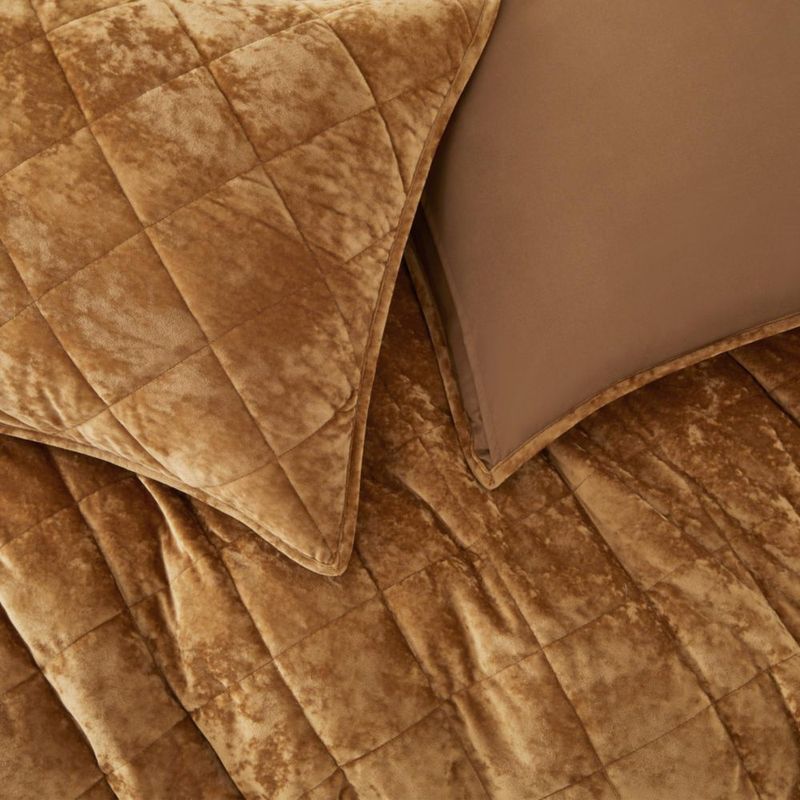 Juego de cama Wonderful King 270x240 cm Terciopelo Caramelo