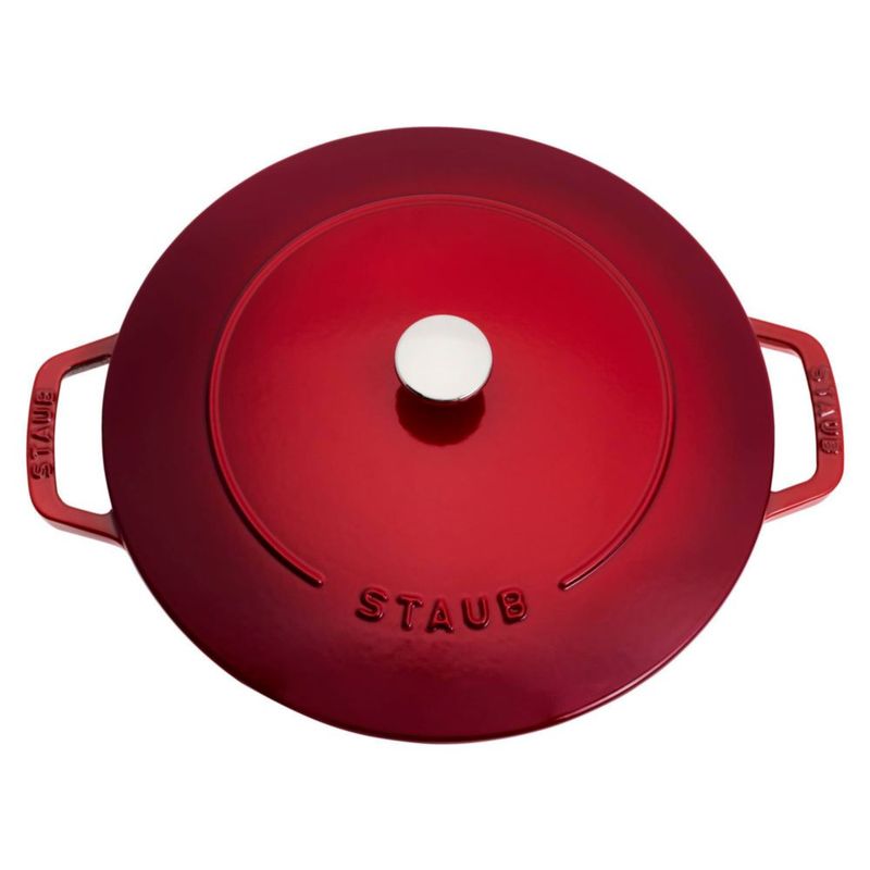 Cazuela STAUB de 5 L color cereza fabricada en Francia