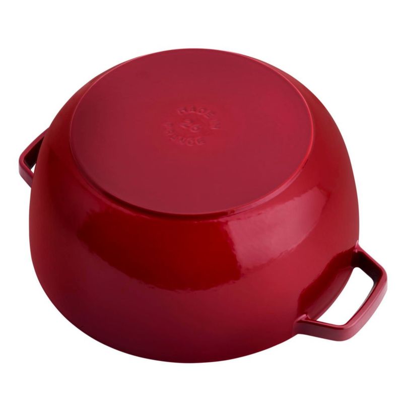 Cazuela STAUB de 5 L color cereza fabricada en Francia