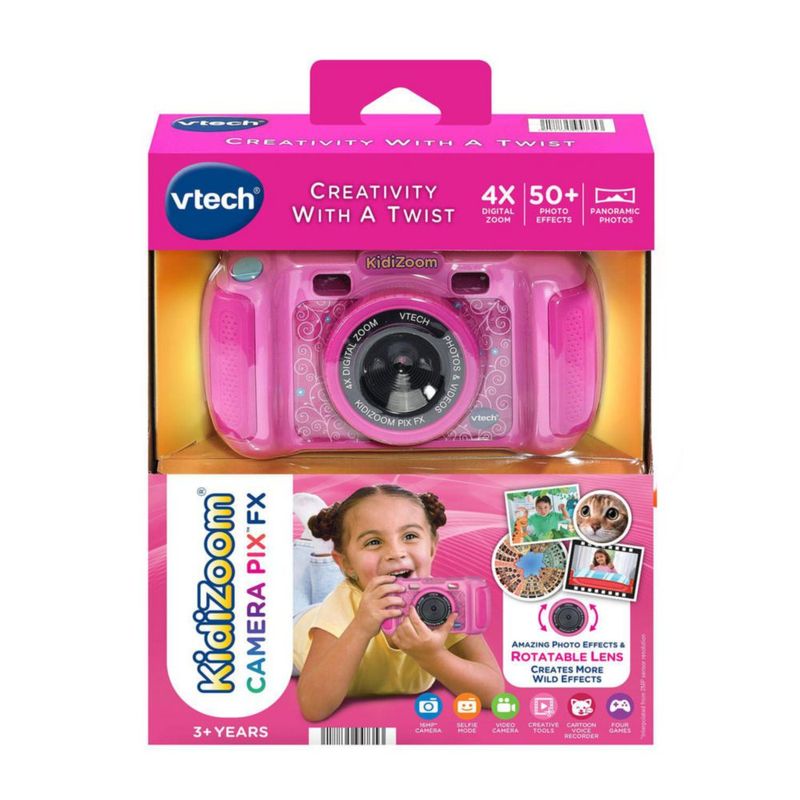 Cámara VTech KidiZoom Pix FX Rosa Pantalla de 24"