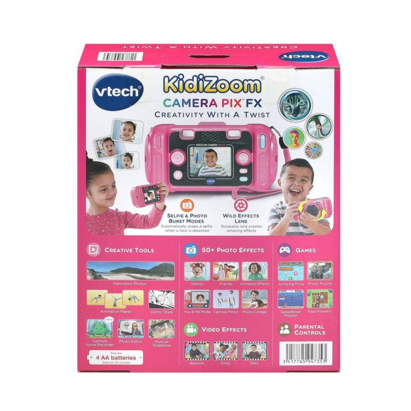 Cámara VTech KidiZoom Pix FX Rosa Pantalla de 24"