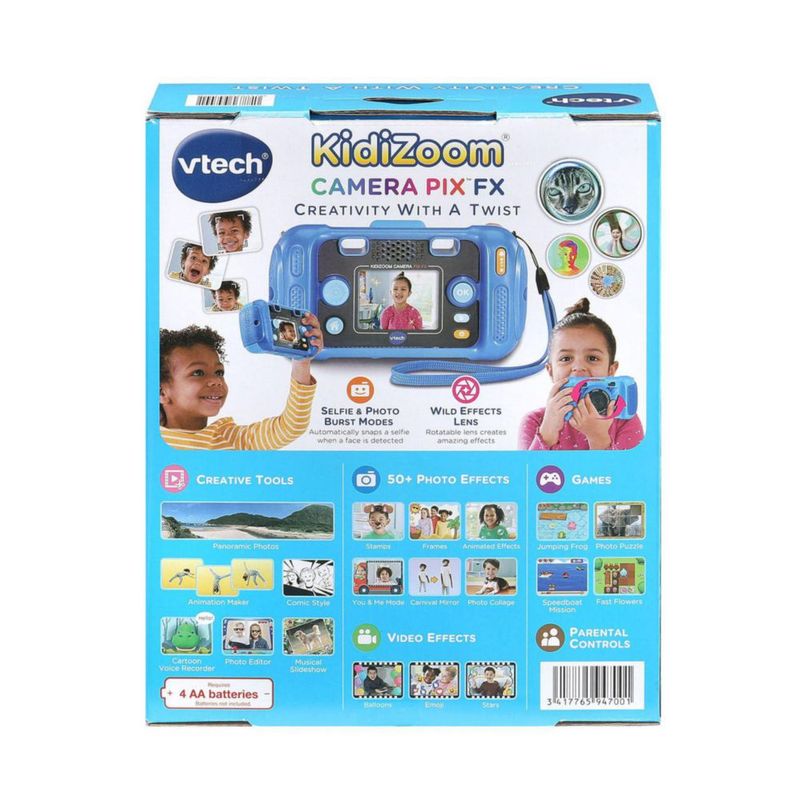 Cámara VTech KidiZoom Pix FX Azul con pantalla de 24 pulgadas