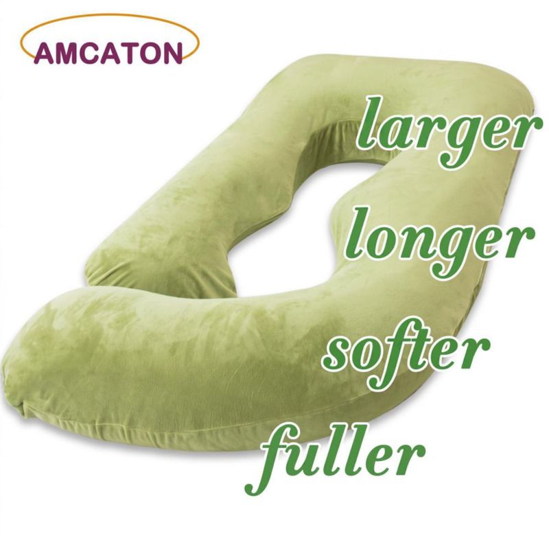 Almohada para Embarazo AMCATON 152 cm Espuma Viscoelástica Verde