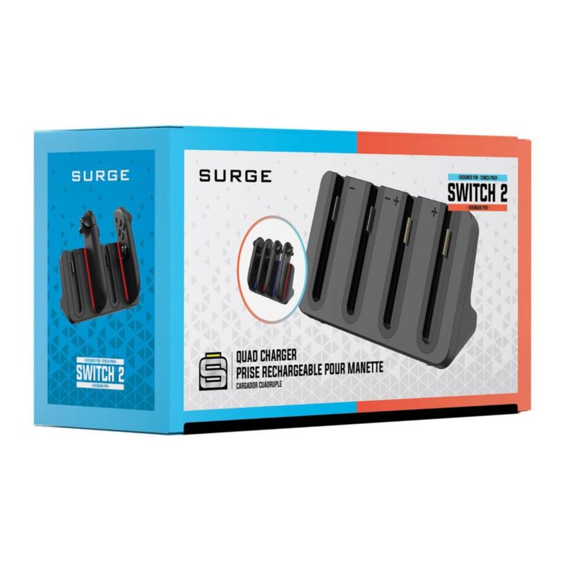 Cargador Surge Nintendo Switch 4‑en‑1 USB‑C con LED