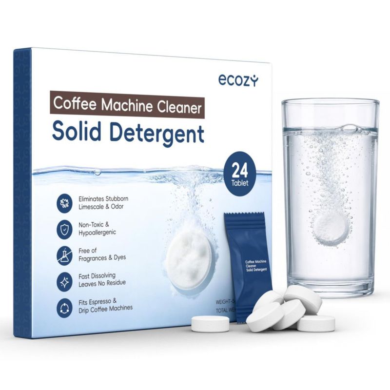 Ecozy Limpiador de Café 24 Tabletas para Eliminar el Sarro