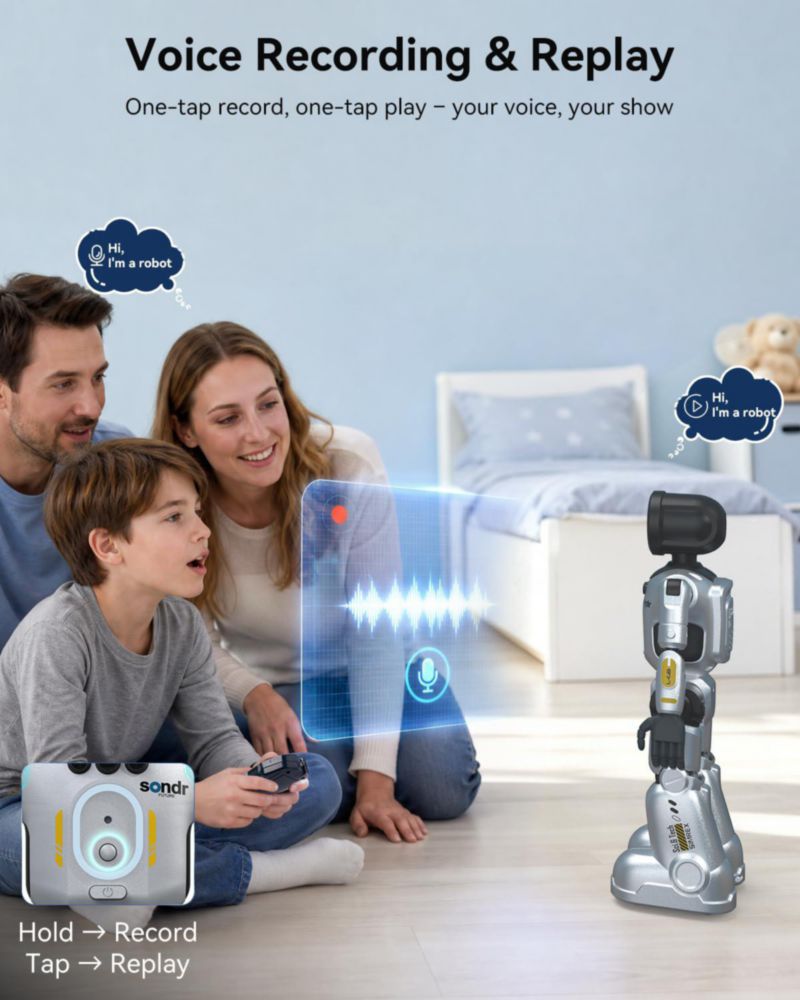 Robot Juguete SIMREX con Control por Gestos y 6 Colores LED