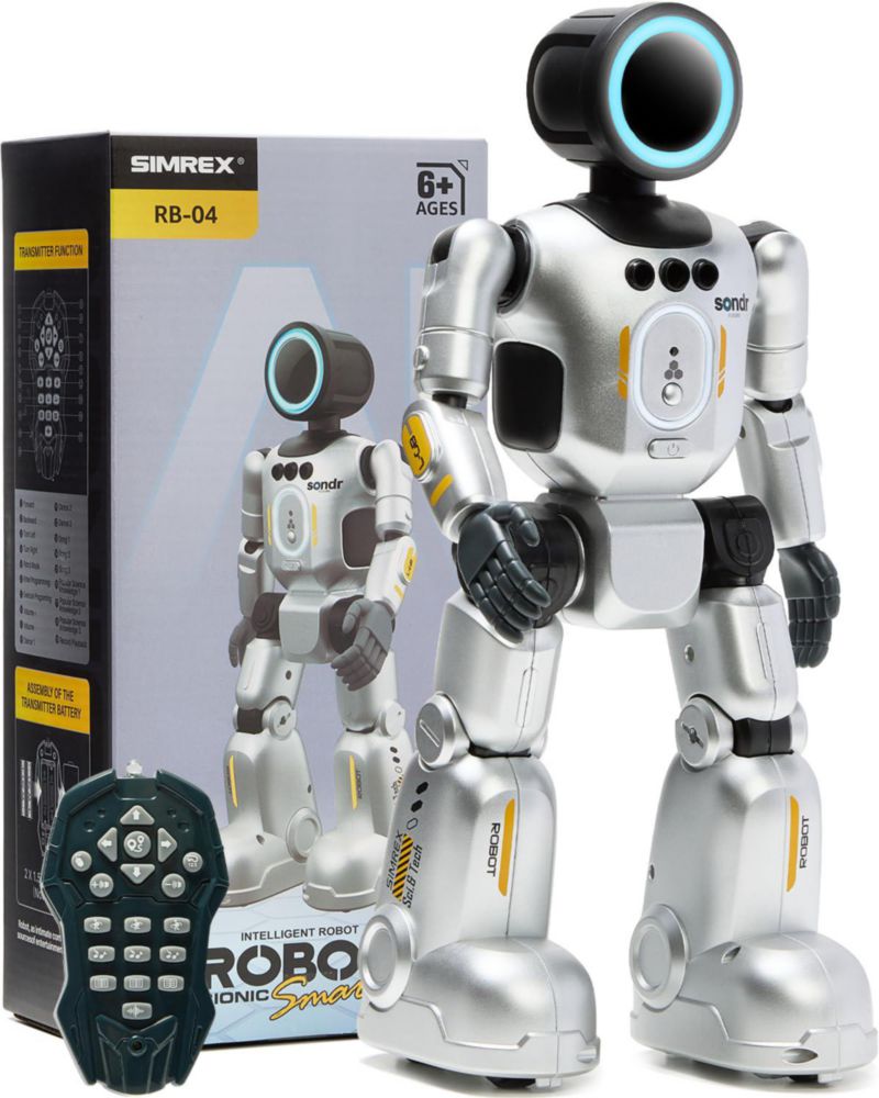 Robot Juguete SIMREX con Control por Gestos y 6 Colores LED