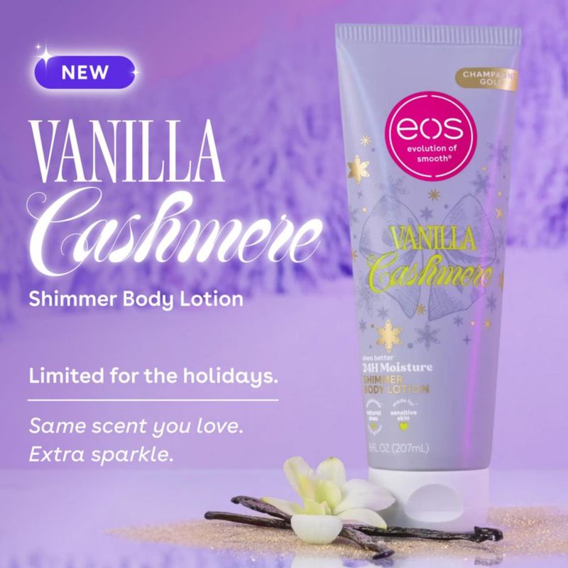 Loción Corporal eos Vainilla Cashmere 207 ml Brillo 24 h