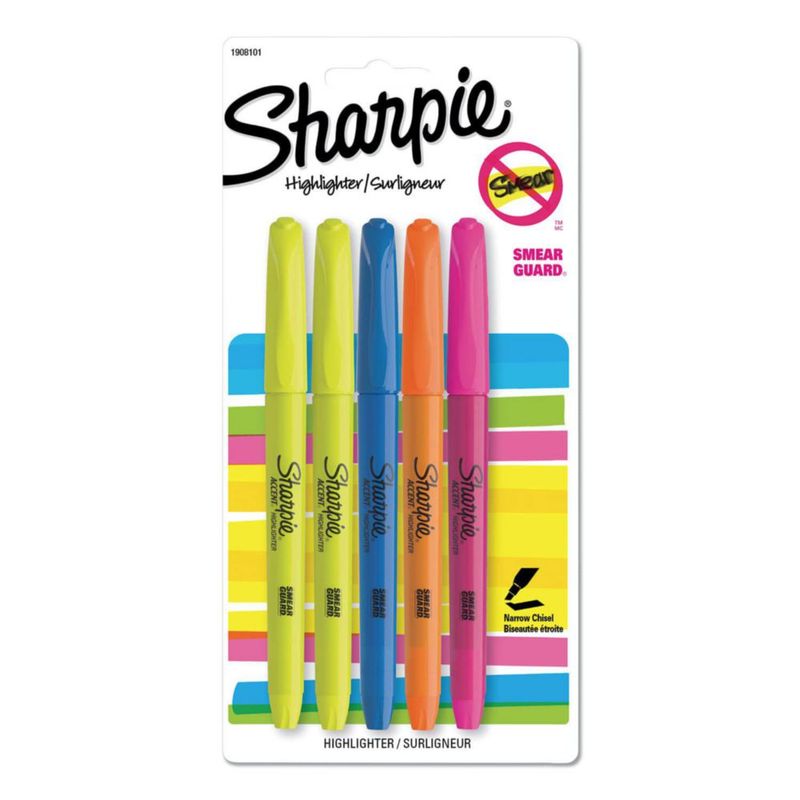 Resaltador Sharpie de punta de cincel