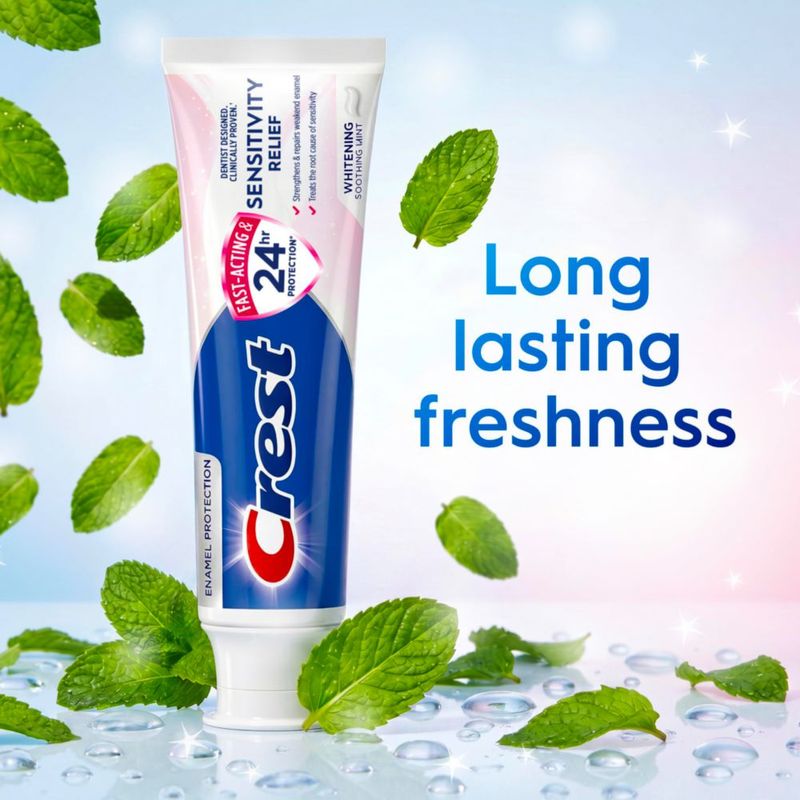 Pasta de dientes Crest 2 unidades x 147 ml Alivio de la sensibilidad