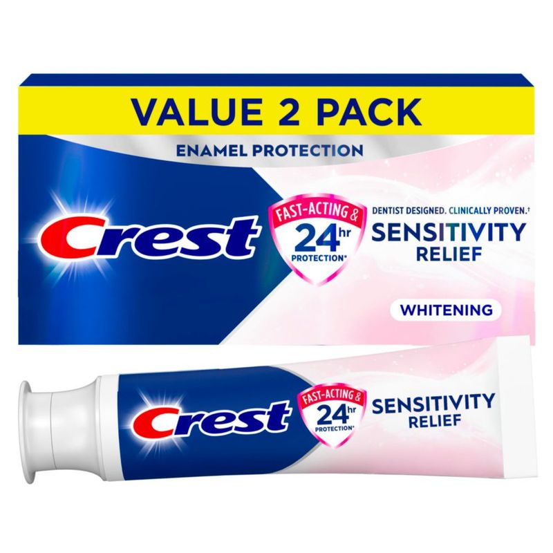 Pasta de dientes Crest 2 unidades x 147 ml Alivio de la sensibilidad