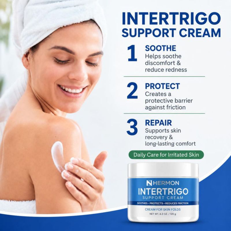 Crema para Intertrigo Hermon 120 g – Alivio con Óxido de Zinc